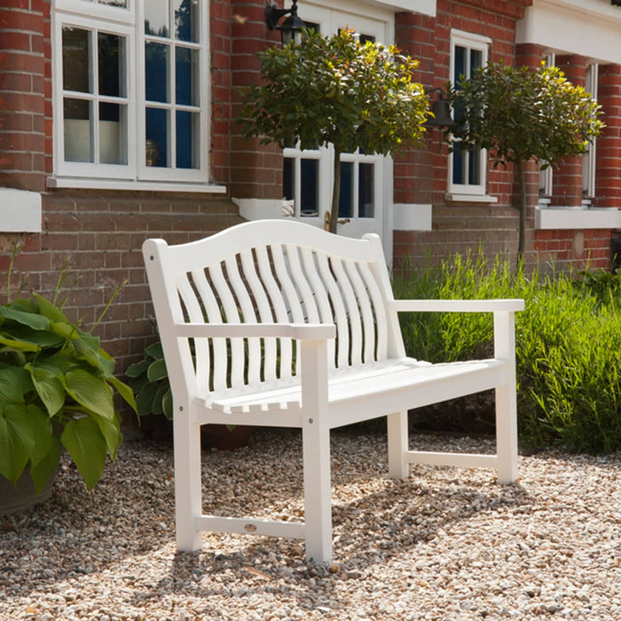 Alexander Rose New England White Painted Turnberry Bench 5ft /150cm