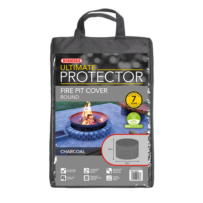 Bosmere Ultimate Protector Round Firepit Cover (66cm Dia)