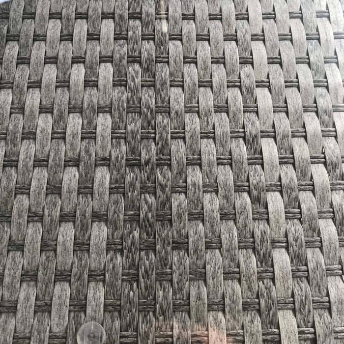 Mercer Garden Furniture Amalfi High Back 4 Seat Grey Rattan Outdoor Dining Set