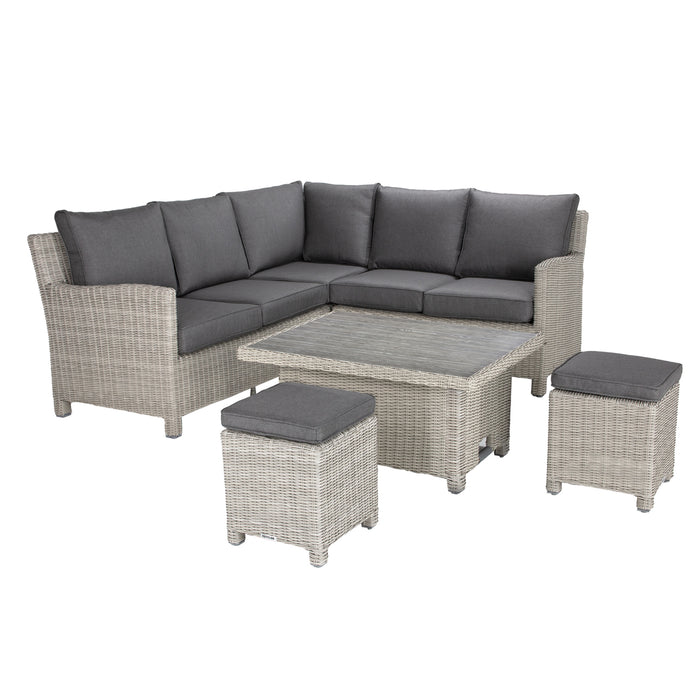 Kettler Palma Signature Mini Corner Set in White Wash