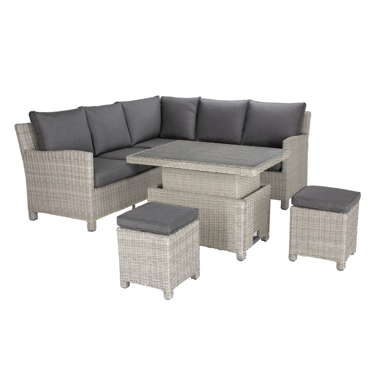 Kettler Palma Signature Mini Corner Set in White Wash