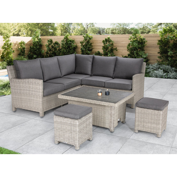 Kettler Palma Signature Mini Corner Set in White Wash