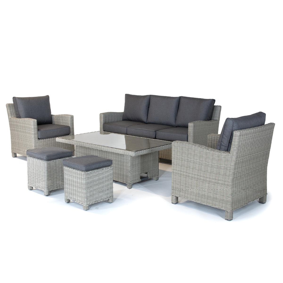 Palma Signature Sofa Set in White Wash