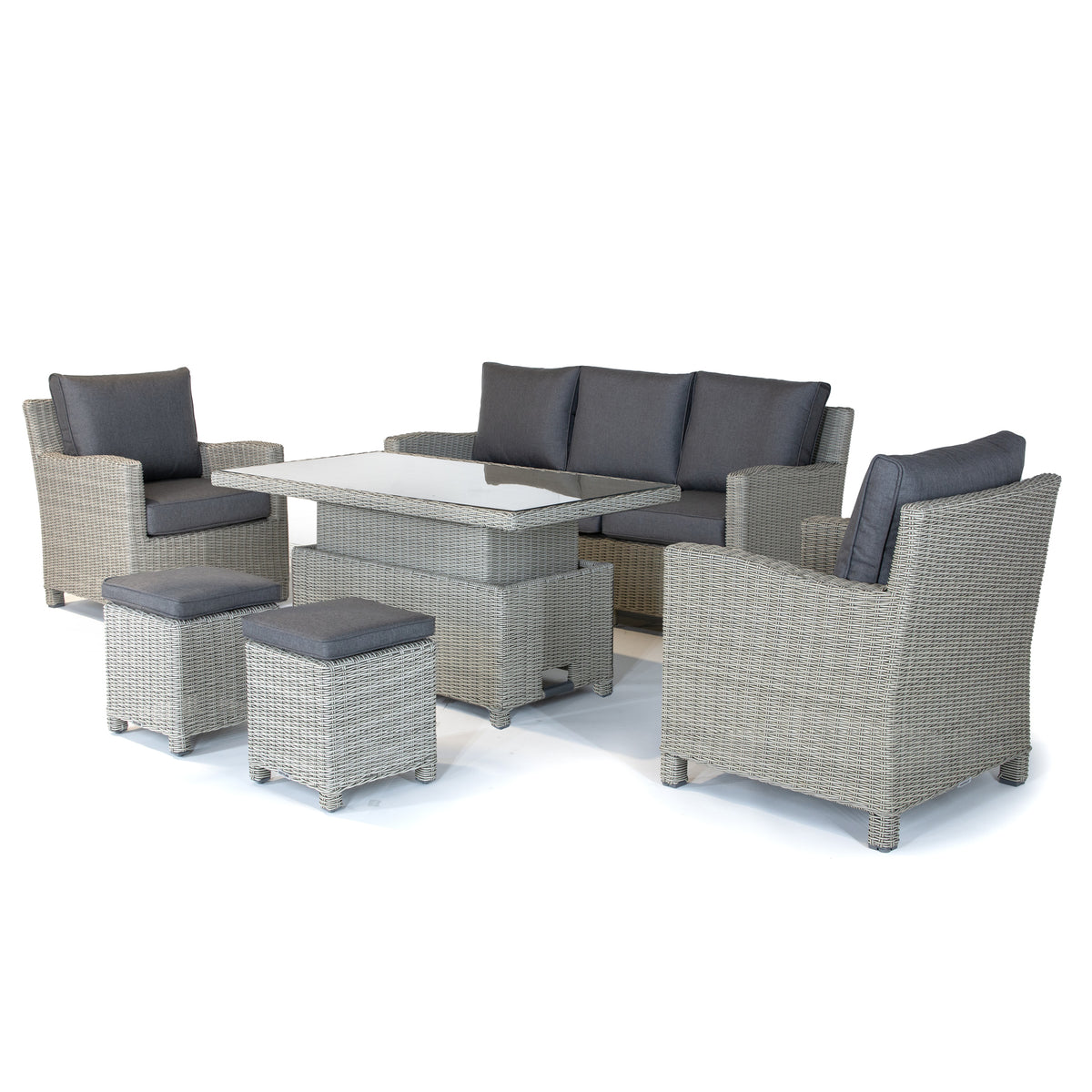 Palma Signature Sofa Set in White Wash