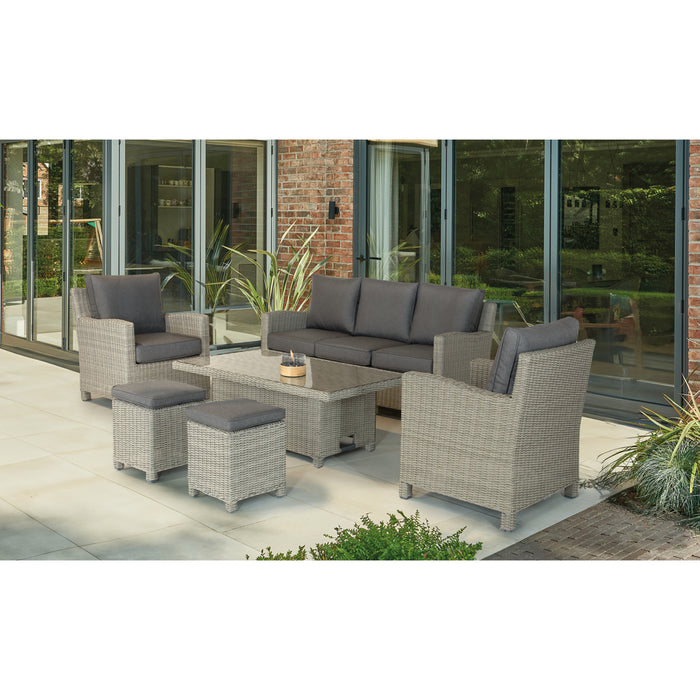 Palma Signature Sofa Set in White Wash