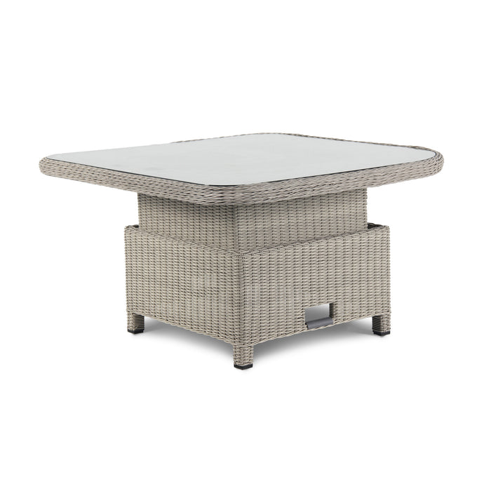 Kettler Palma Signature Grande Corner Set White Wash with Choice of Table