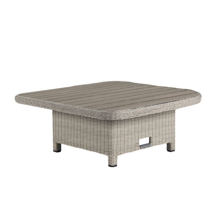 Kettler Palma Signature Grande Corner Set White Wash with Choice of Table