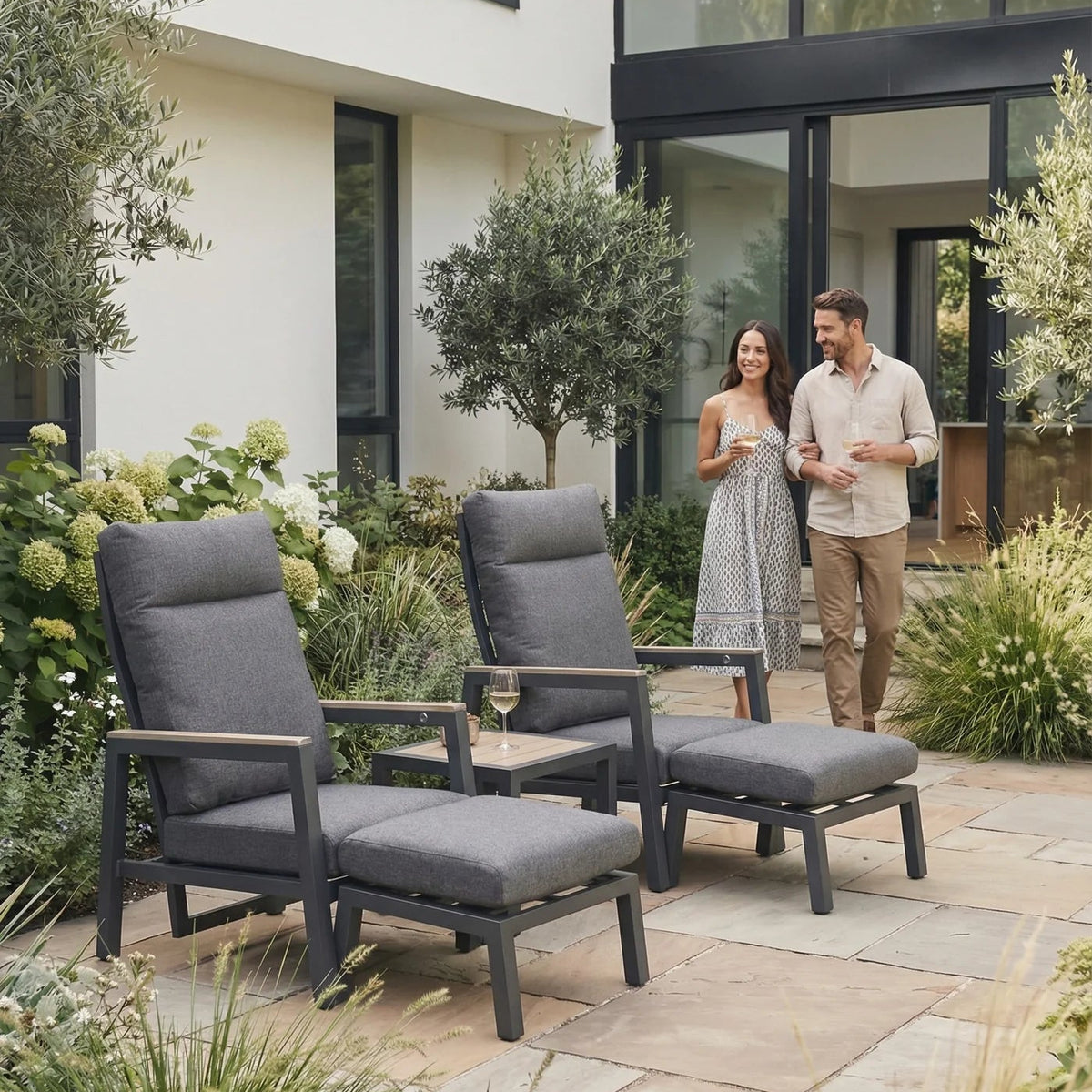 Kettler Tudor Companion Set with Reclining Chairs