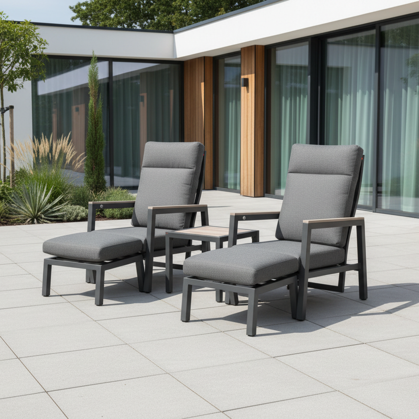 Kettler Tudor Companion Set with Reclining Chairs