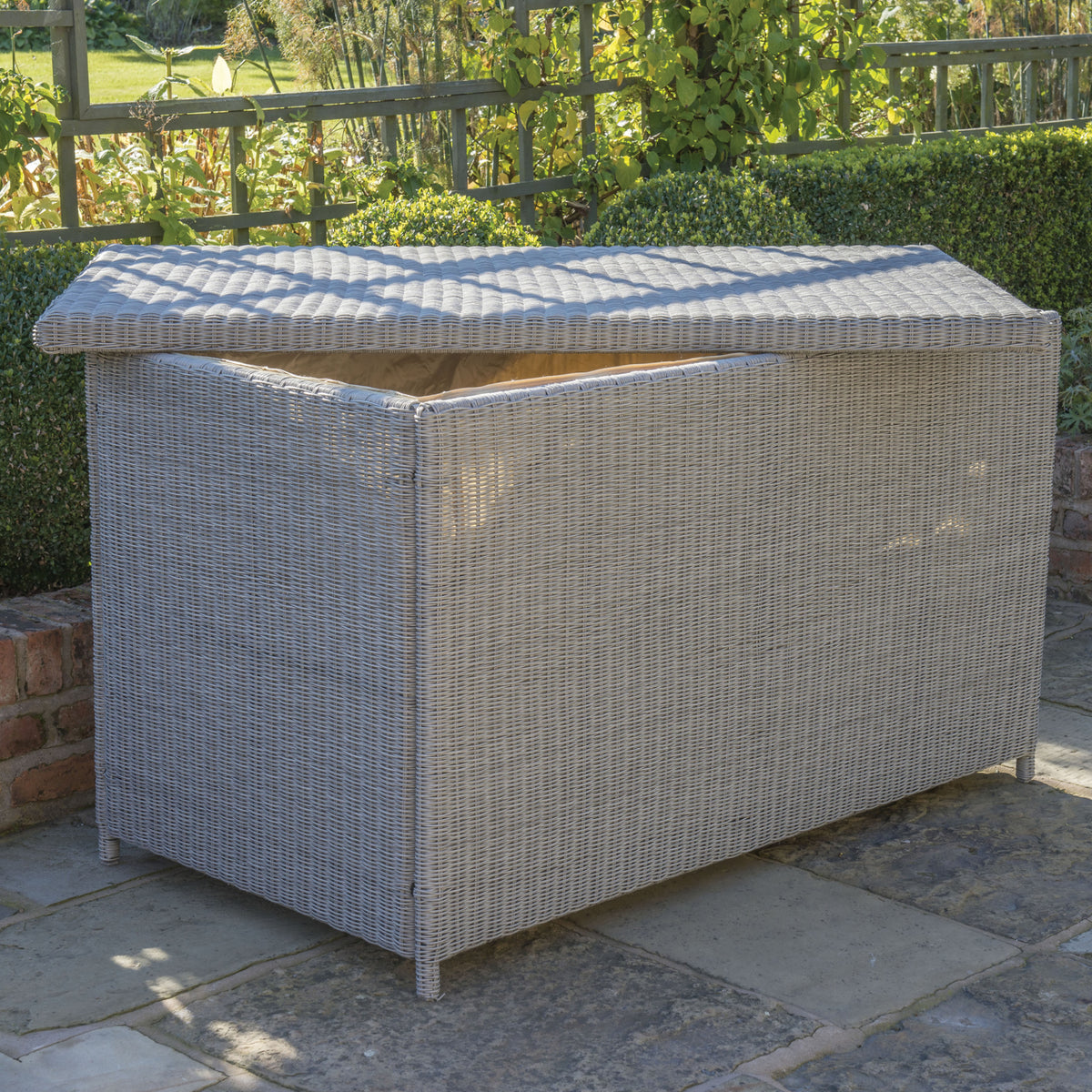 Kettler Palma Signature Large Cushion Storage Box White Wash
