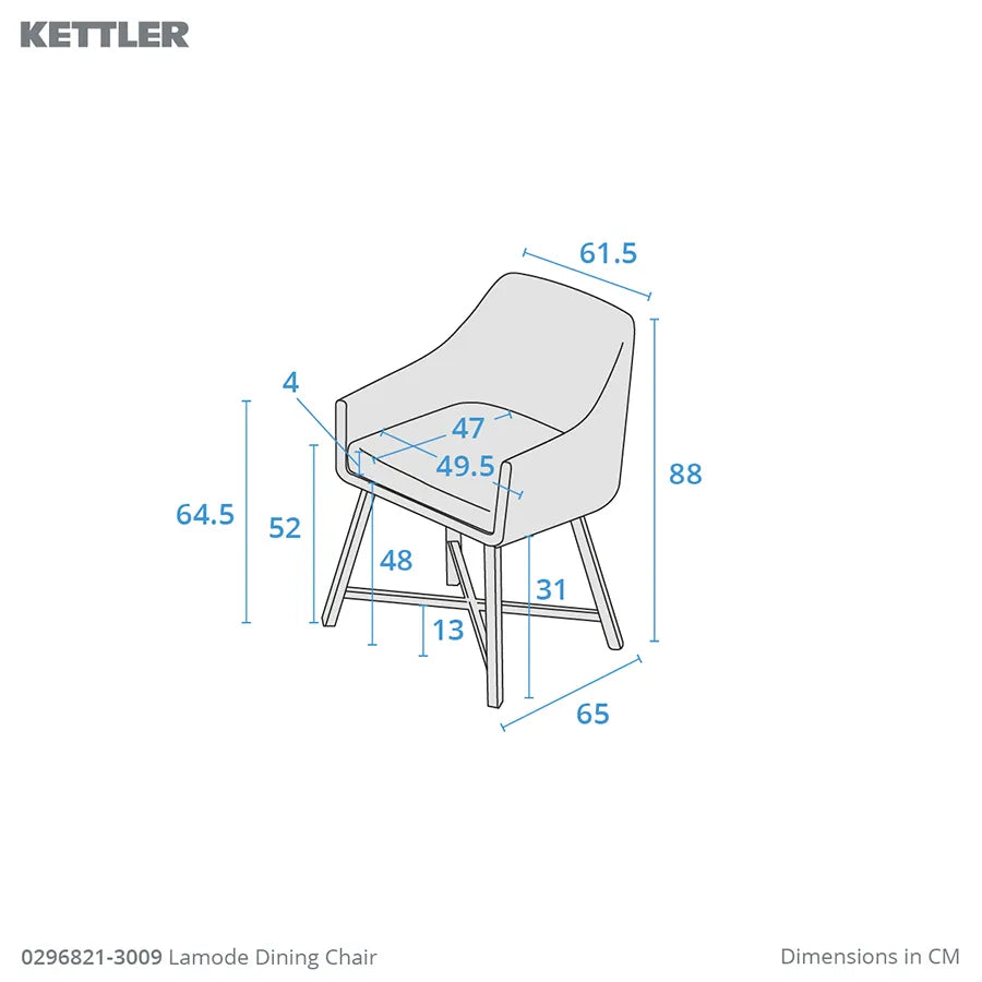 Kettler LaMode 4 Seat Dining Set (display model)