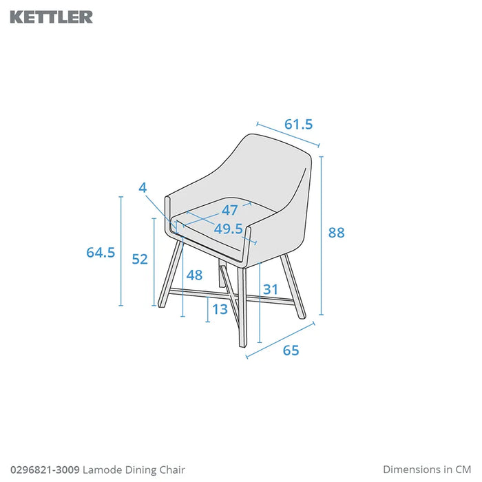 Kettler LaMode 4 Seat Dining Set (display model)