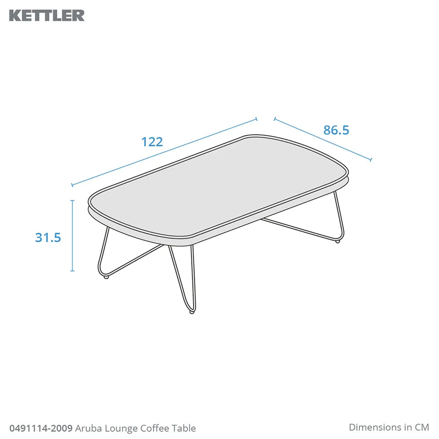 Kettler Aruba 4 Piece Garden Lounge Set