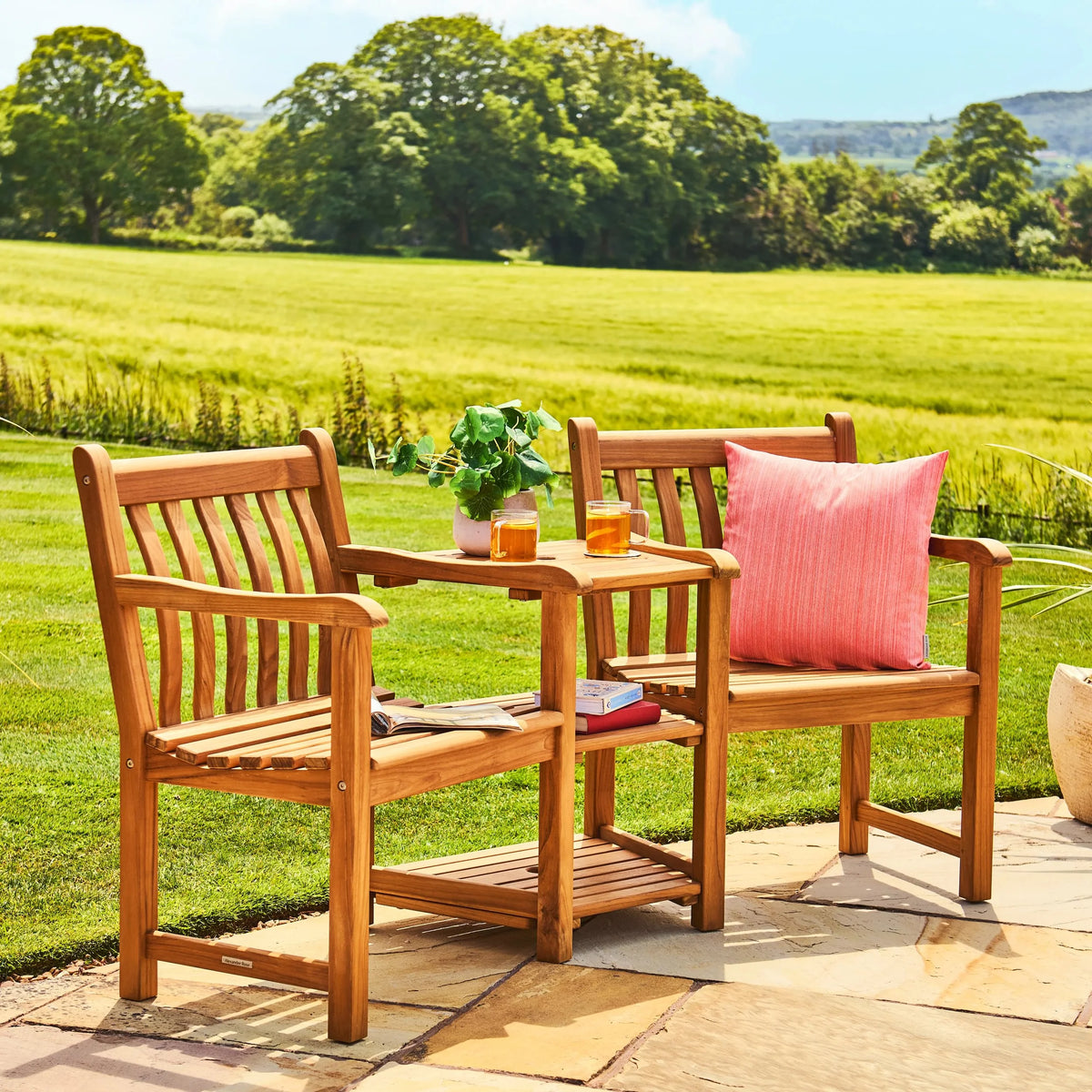 Alexander Rose Teak Wood Companion Set