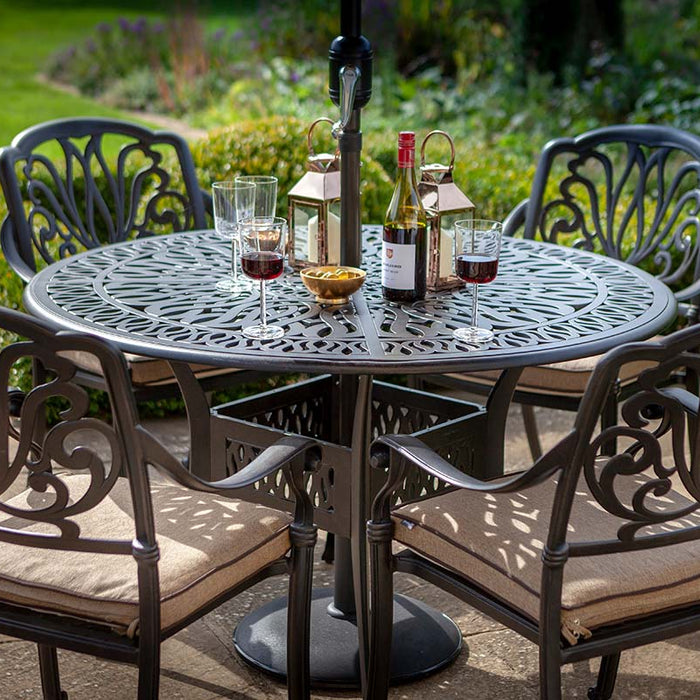 Hartman Amalfi 4 Seater Complete Dining Set in Bronze