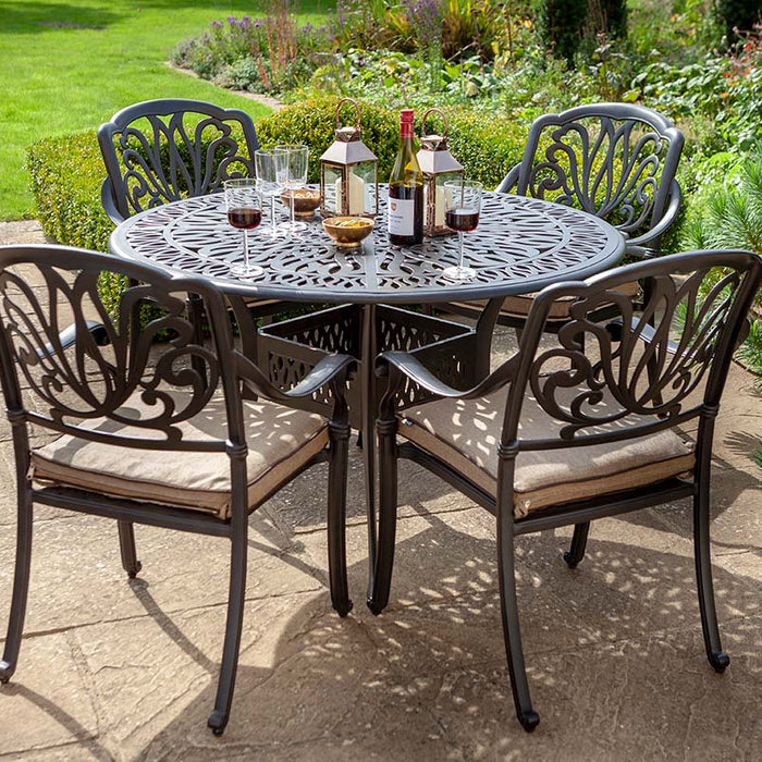 Hartman Amalfi 4 Seater Complete Dining Set in Bronze