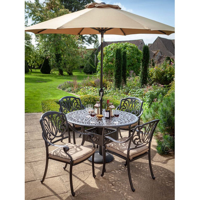 Hartman Amalfi 4 Seater Complete Dining Set in Bronze