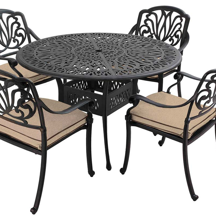 Hartman Amalfi 4 Seater Complete Dining Set in Bronze
