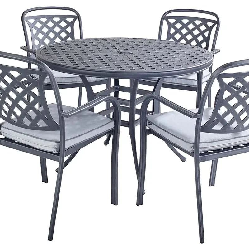 Hartman - Berkeley Round 4 Seat Dining Set in Antique Grey