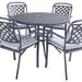 Hartman - Berkeley Round 4 Seat Dining Set in Antique Grey