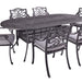 Hartman Capri Oval 6 Seat Dining Set in Antique Grey