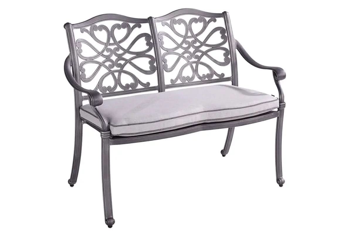 Hartman - Capri High Back Bench in Antique Grey