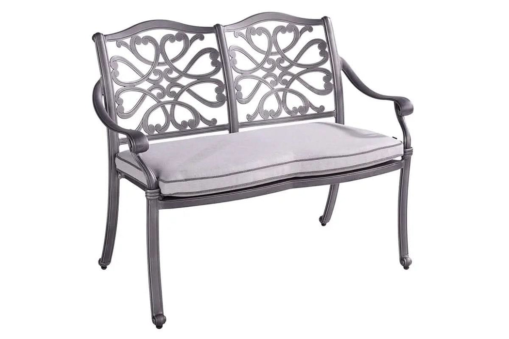 Hartman - Capri High Back Bench in Antique Grey