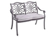 Hartman - Capri High Back Bench in Antique Grey