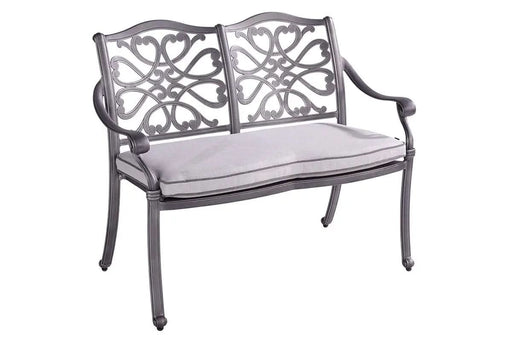 Hartman - Capri High Back Bench in Antique Grey