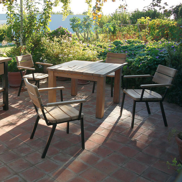 Barlow Tyrie Titan 2 Seat Square Dining Set (Display Model)