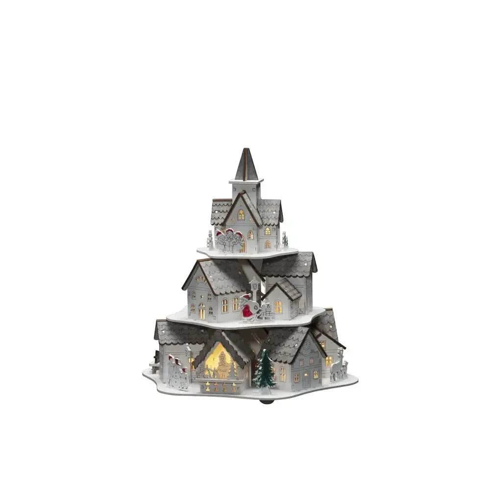 Konst Smide Wooden House with warm white LED's (ex display)