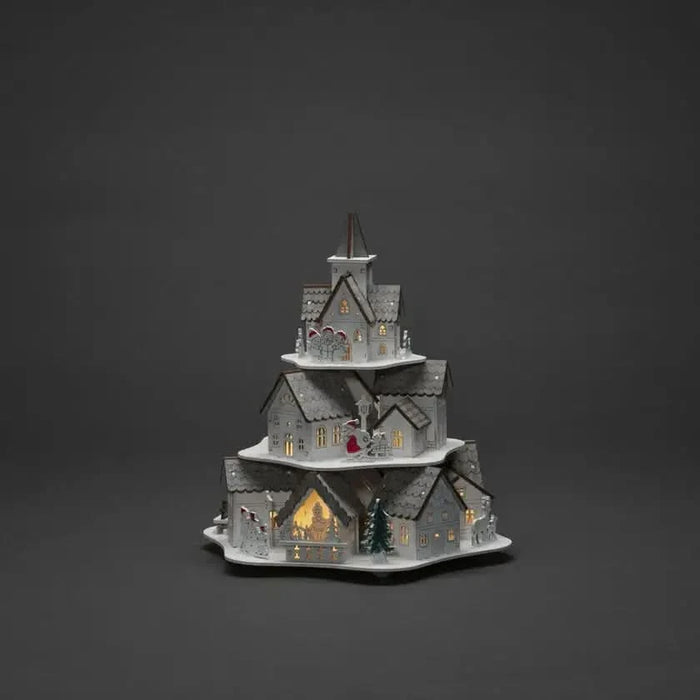 Konst Smide Wooden House with warm white LED's