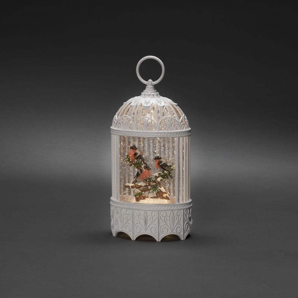 Bird Cage Bullfinches LED Water Lantern