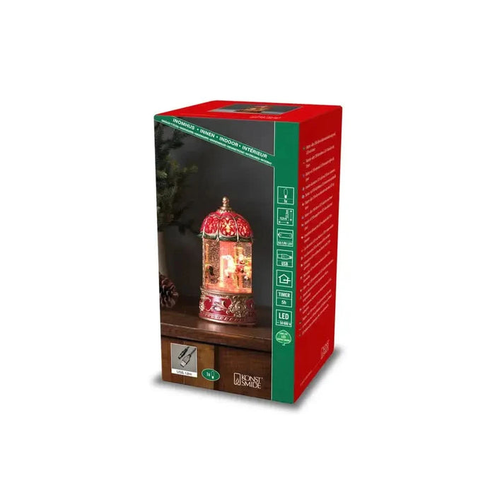 Konst Smide Illuminated Santa Lantern Carousel   - Indoor Christmas Decoration
