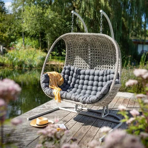 Hartman - Double Hanging Chair (Ash with Slate Grey Cushion) Ireland Mid Ulster