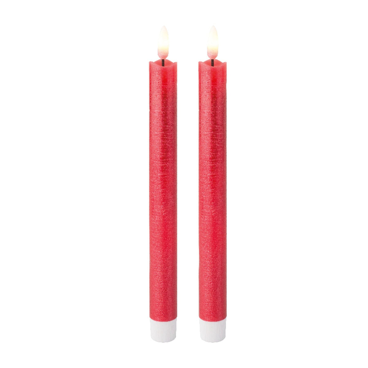 LED Wick Dinner Candle Wax Christmas Red, Warm White 1 Lights