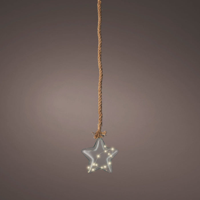 Micro LED Star Height 20cm Blue, Warm White 15 Lights