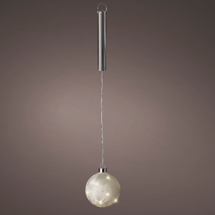 Micro LED Ball Diameter 10cm Frost, Warm White 15 Lights