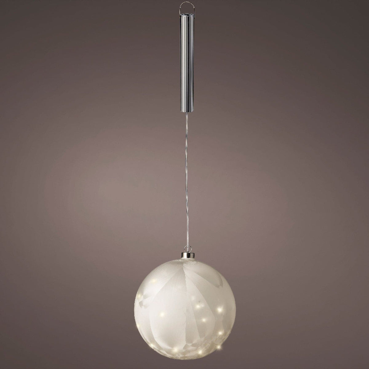 Micro LED Ball Diameter 20cm Frost, Warm White 40 Lights