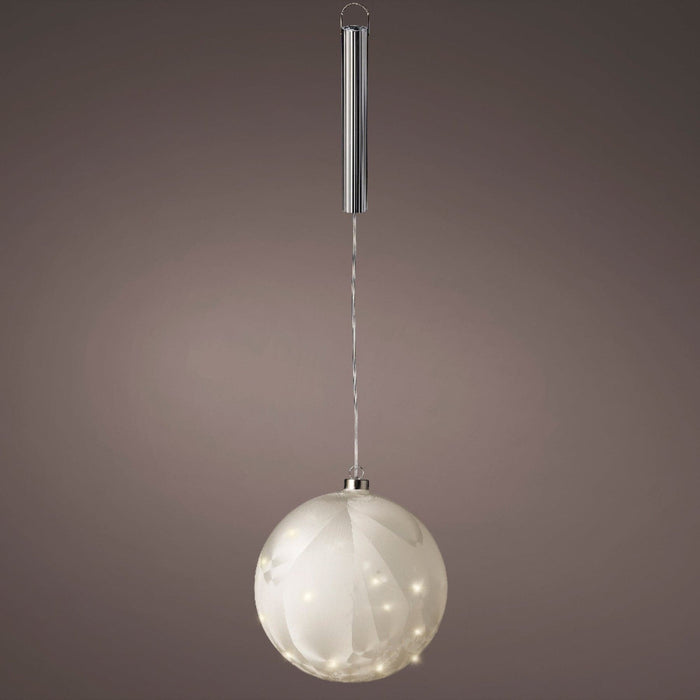 Micro LED Ball Diameter 20cm Frost, Warm White 40 Lights