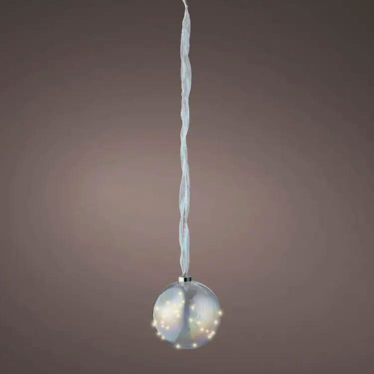 Micro LED Ball Diameter 20cm Iridescent, Warm White 40 lights