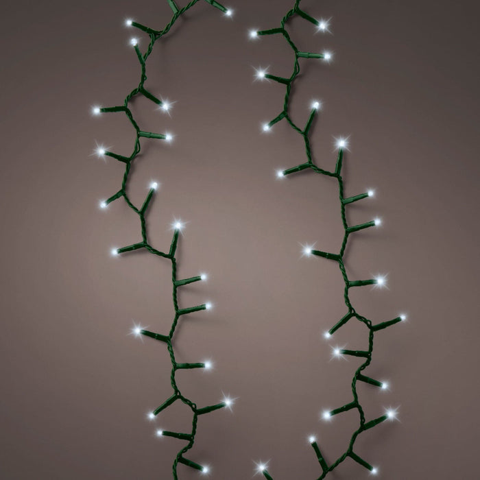 Lumineo LED Twinkle Compact Lights - Cool White / Green Cable (1500 lights)