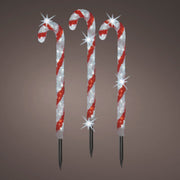 LED Candy Stick Acrylic Candy Stick  Red, Cool White 90 Lights