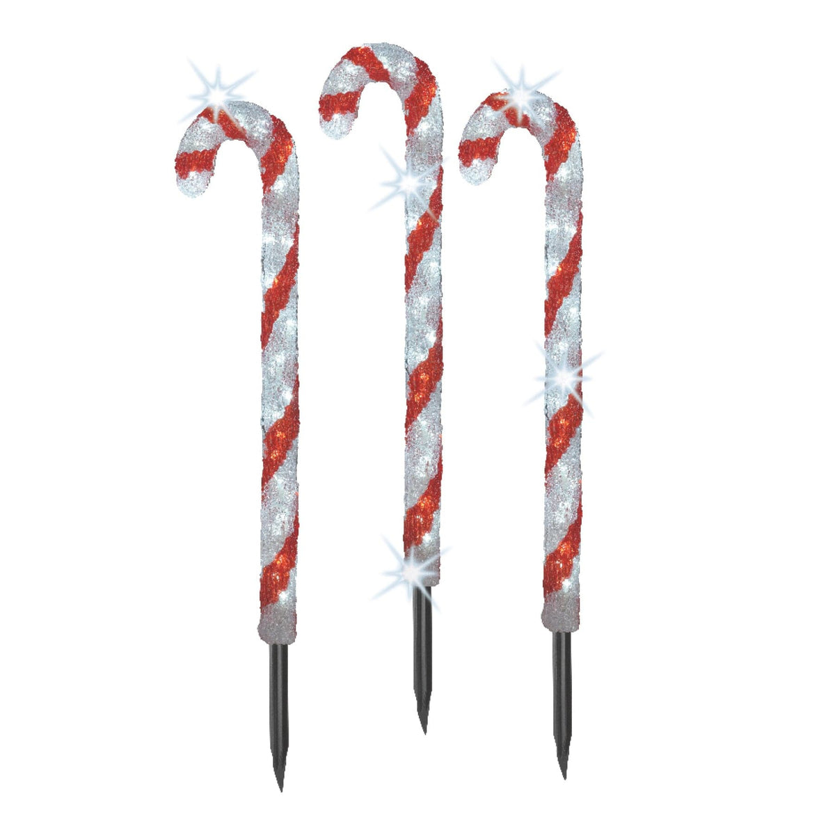LED Candy Stick Acrylic Candy Stick  Red, Cool White 90 Lights