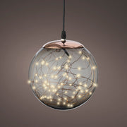 Micro LED Ball Plastic Hanging Diameter 40cm Smokey, Classic Warm 300 Lights