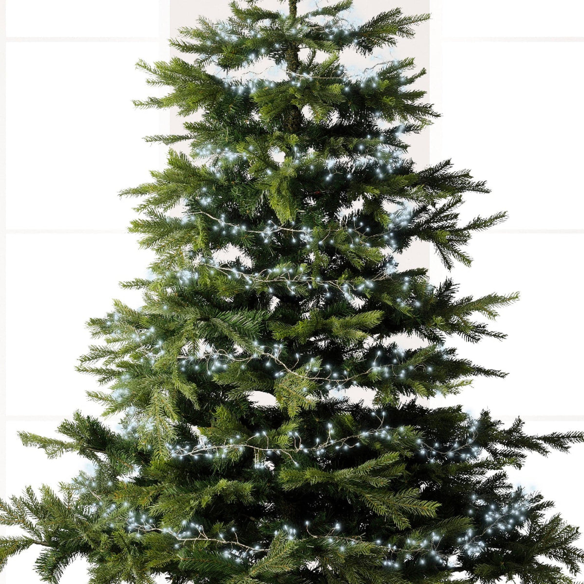 Micro LED Compact Lights 8 Function Twinkle Effect  Silver, Cool White 480 Lights