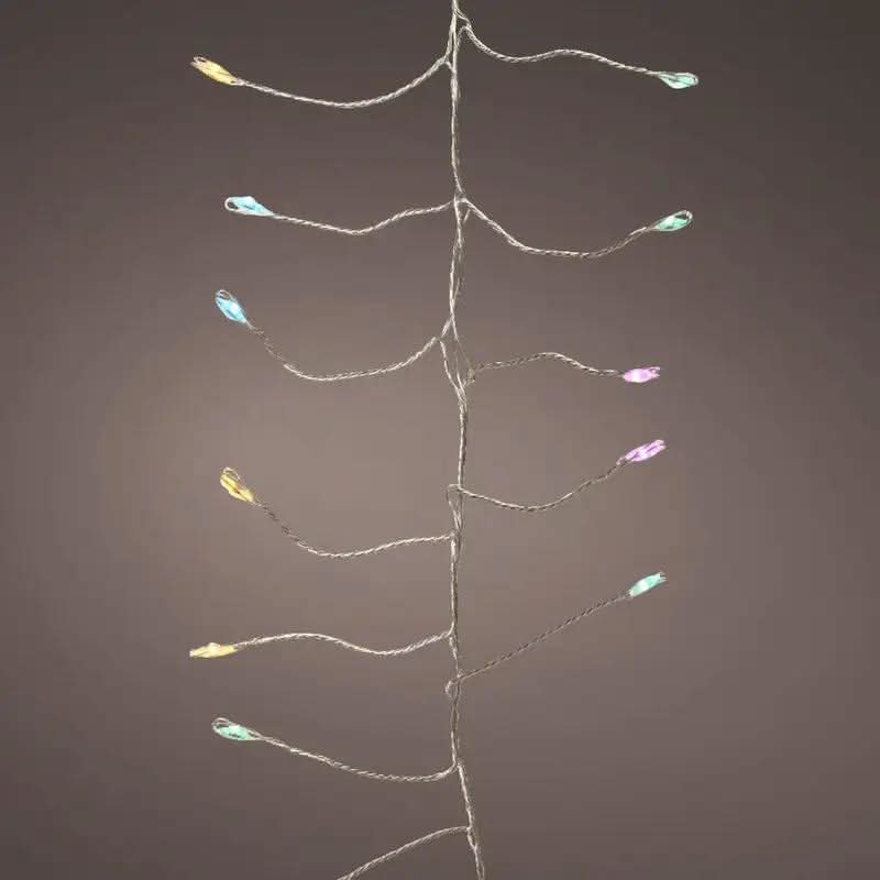 Micro Compact Lights 8 Function Twinkle Effect  Silver, Soft Multi 960 Lights