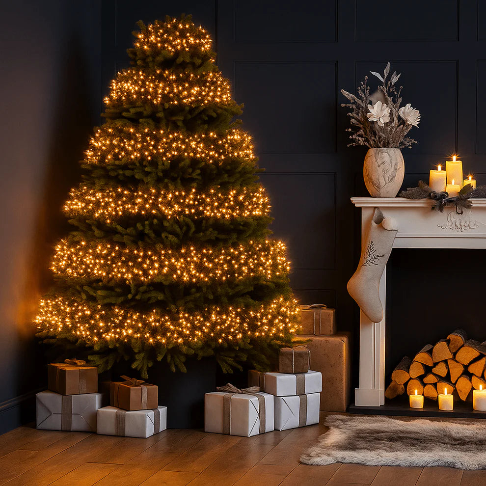 Festive Cluster LED Lights Warm White 1000