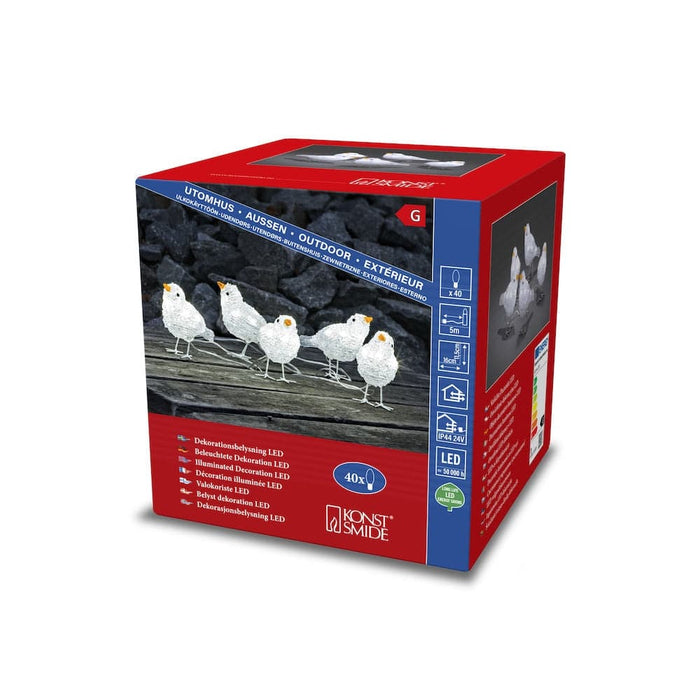 Konstsmide Christmas LED Acrylic Birds
