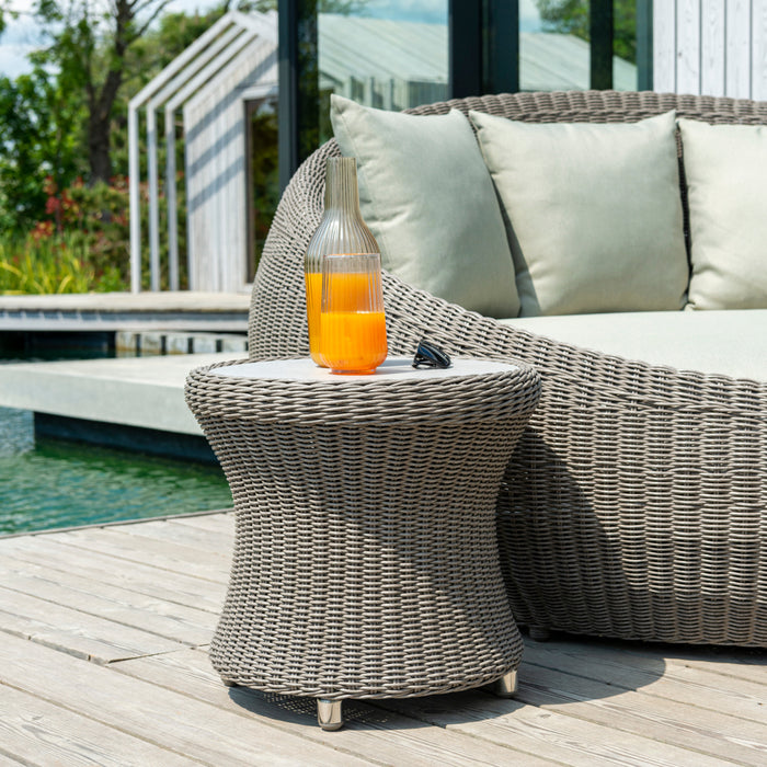 Alexander Rose Hazelmere Sand Weave Daybed with Pistachio Cushions (ex-display)